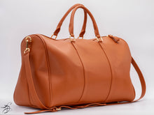 Load image into Gallery viewer, VEGAN LEATHER TRAVEL BAG W/HANDLE & SHOULDER STRAP - AVAILABLE IN 6 COLORS