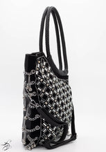 Load image into Gallery viewer, BLACK &amp; SILVER CRYSTAL RHINESTONE HOBO
