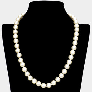 PRINCESS PEARL NECKLACE - SINGLE STRAND