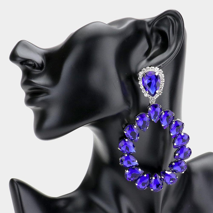 SAPPHIRE TEARDROP EARRINGS